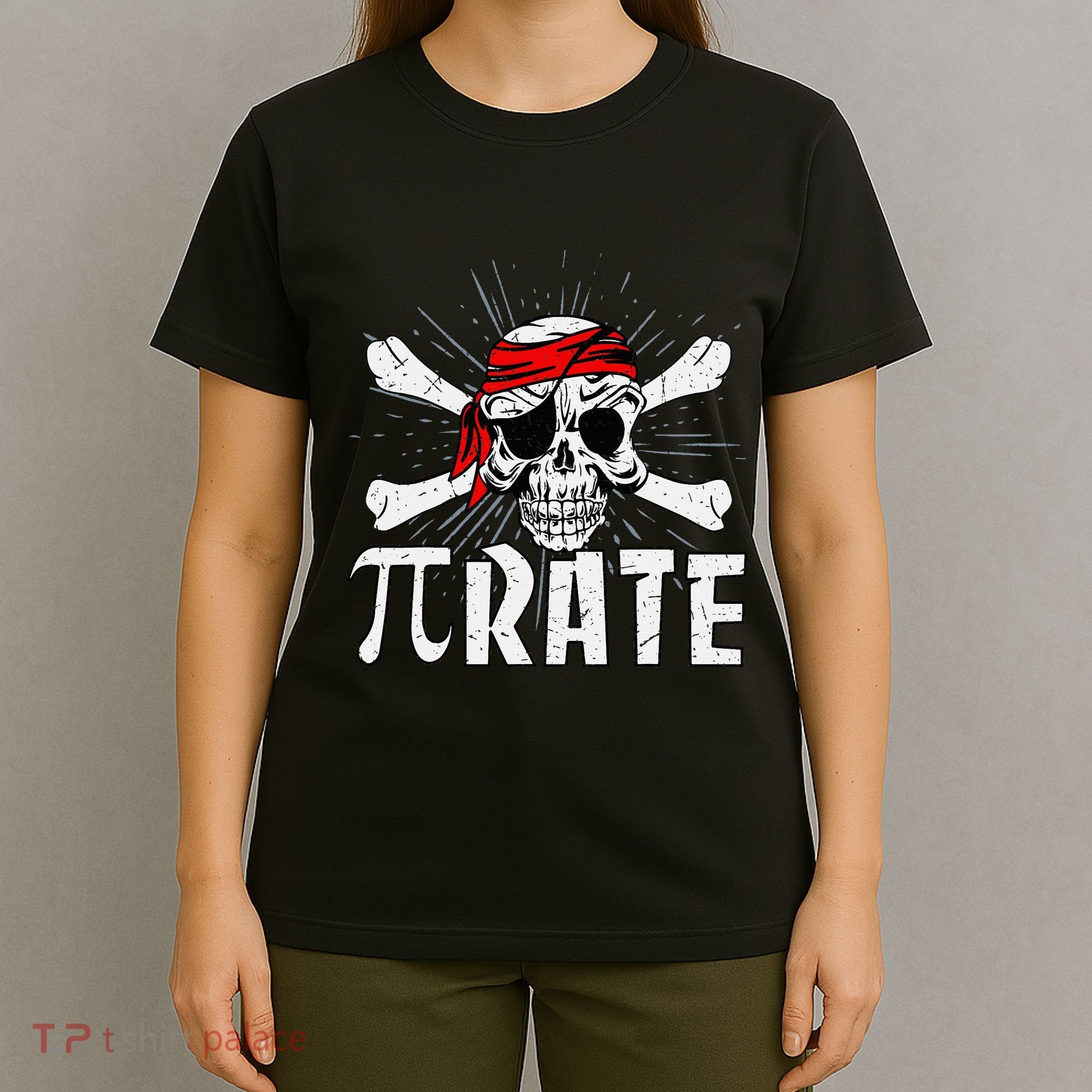 Pi Rate Math Teacher Halloween Costume Funny Pi Pirate T-Shirt