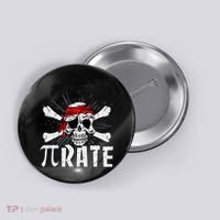 Pi Rate Math Teacher Halloween Costume Funny Pi Pirate Button thumb 0