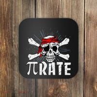 Pi Rate Math Teacher Halloween Costume Funny Pi Pirate Coaster thumb 0