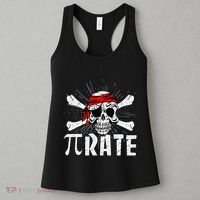 Pi Rate Math Teacher Halloween Costume Funny Pi Pirate Women's Tank Top thumb 3