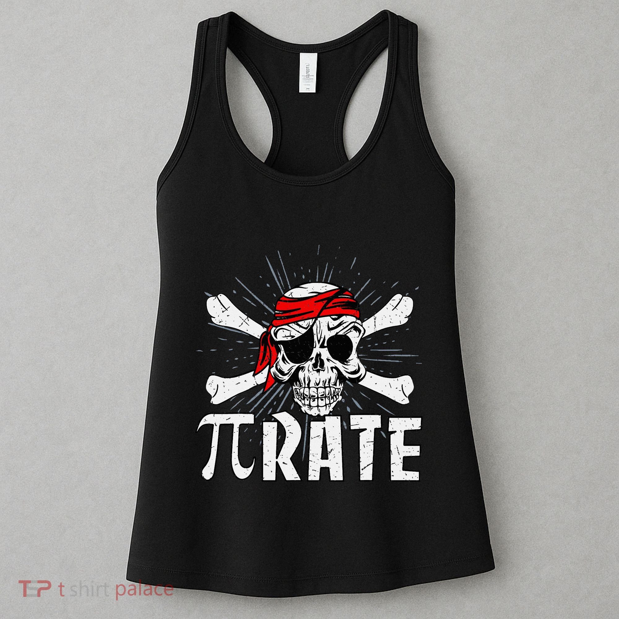 Pi Rate Math Teacher Halloween Costume Funny Pi Pirate Women's Tank Top