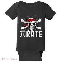 Pi Rate Math Teacher Halloween Costume Funny Pi Pirate Baby Bodysuit thumb 0