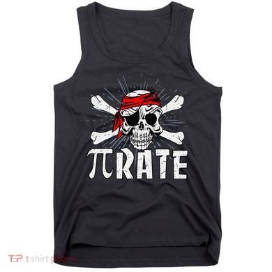 Pi Rate Math Teacher Halloween Costume Funny Pi Pirate Tank Top