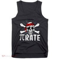 Pi Rate Math Teacher Halloween Costume Funny Pi Pirate Tank Top thumb 0