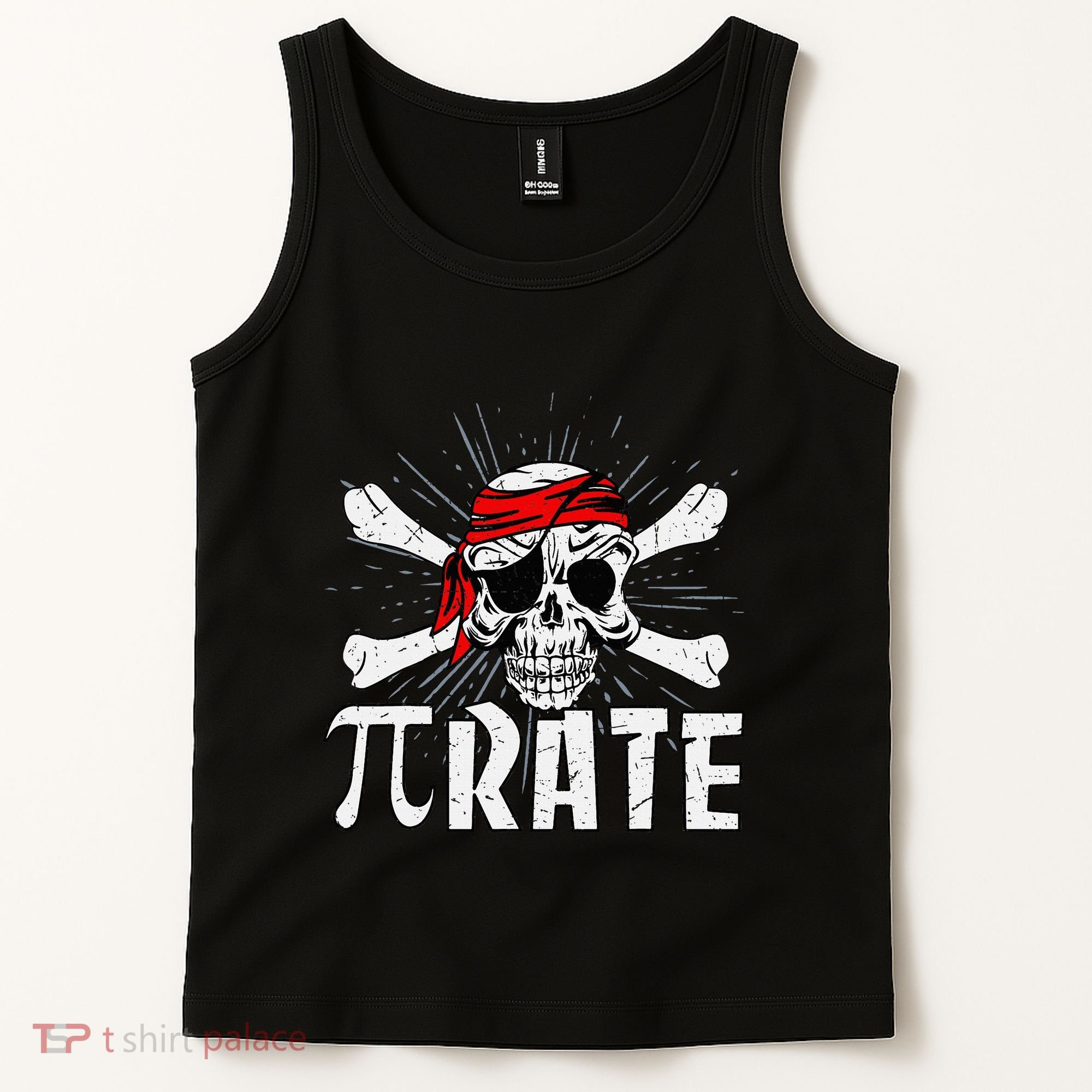 Pi Rate Math Teacher Halloween Costume Funny Pi Pirate Tank Top