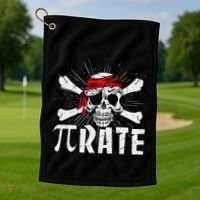 Pi Rate Math Teacher Halloween Costume Funny Pi Pirate Golf Towel thumb 1