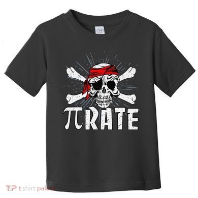 Pi Rate Math Teacher Halloween Costume Funny Pi Pirate Toddler T-Shirt