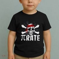 Pi Rate Math Teacher Halloween Costume Funny Pi Pirate Toddler T-Shirt thumb 2