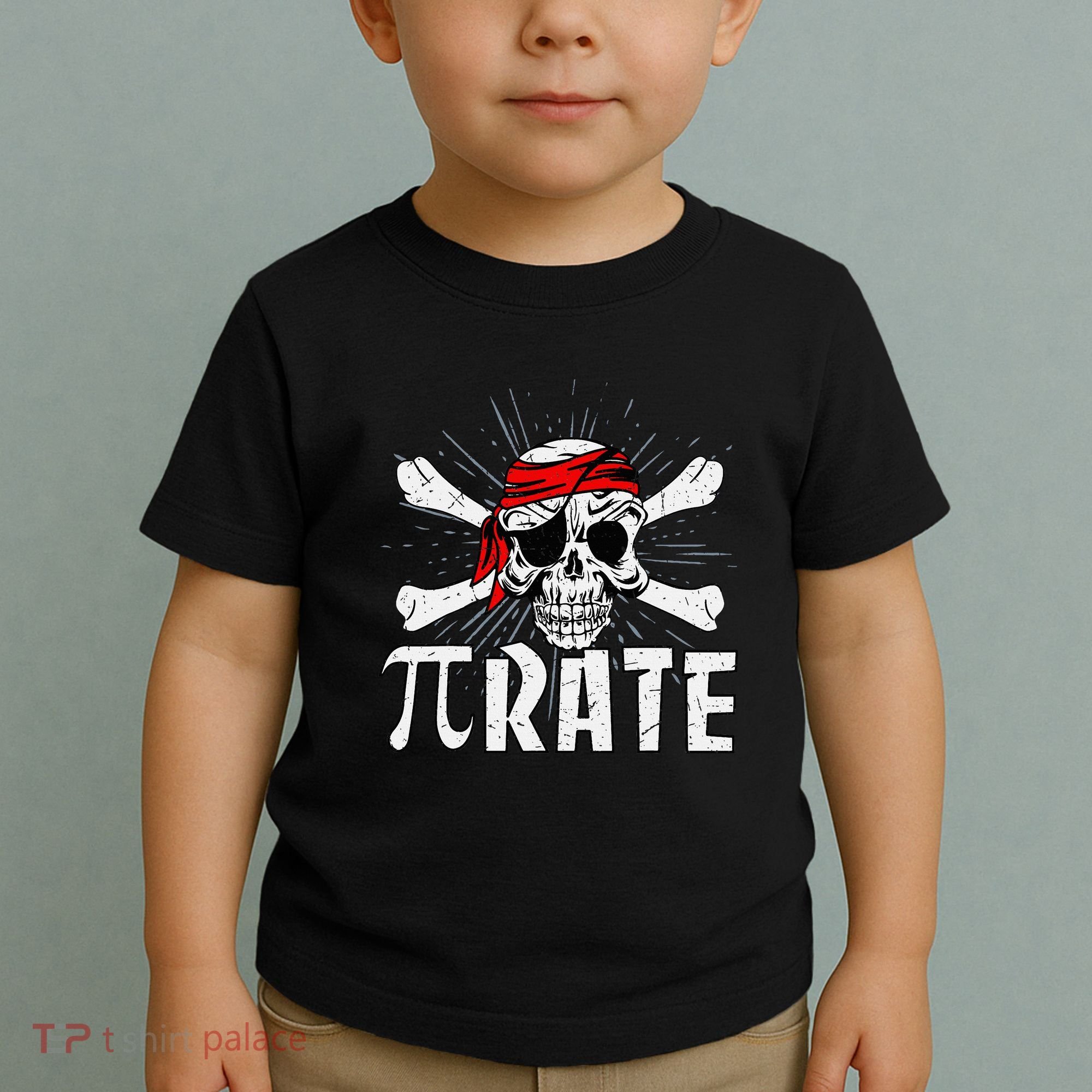 Pi Rate Math Teacher Halloween Costume Funny Pi Pirate Toddler T-Shirt