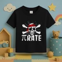 Pi Rate Math Teacher Halloween Costume Funny Pi Pirate Toddler T-Shirt thumb 3