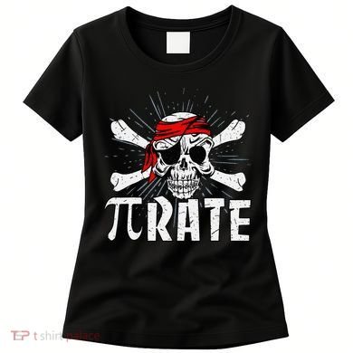 Pi Rate Math Teacher Halloween Costume Funny Pi Pirate Women's T-Shirt