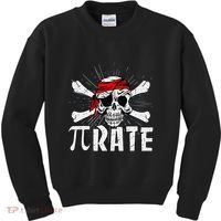 Pi Rate Math Teacher Halloween Costume Funny Pi Pirate Kids Sweatshirt thumb 0
