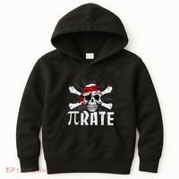 Pi Rate Math Teacher Halloween Costume Funny Pi Pirate Kids Hoodie thumb 0