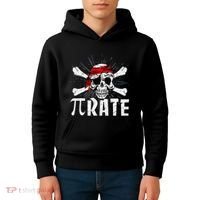 Pi Rate Math Teacher Halloween Costume Funny Pi Pirate Kids Hoodie thumb 4