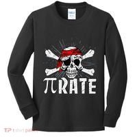 Pi Rate Math Teacher Halloween Costume Funny Pi Pirate Kids Long Sleeve Shirt thumb 0