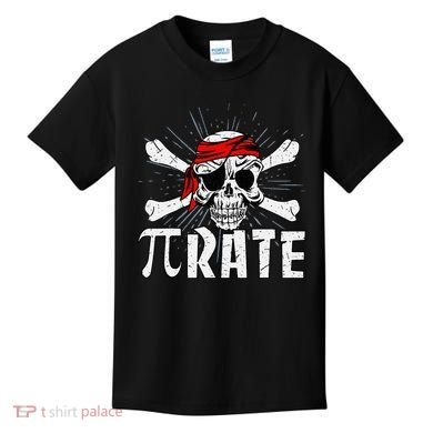 Pi Rate Math Teacher Halloween Costume Funny Pi Pirate Kids T-Shirt