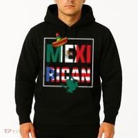 Puerto Rican Mexican Flag, Mexirican Half Puerto Hoodie thumb 2