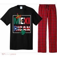Puerto Rican Mexican Flag, Mexirican Half Puerto Pajama Set thumb 0