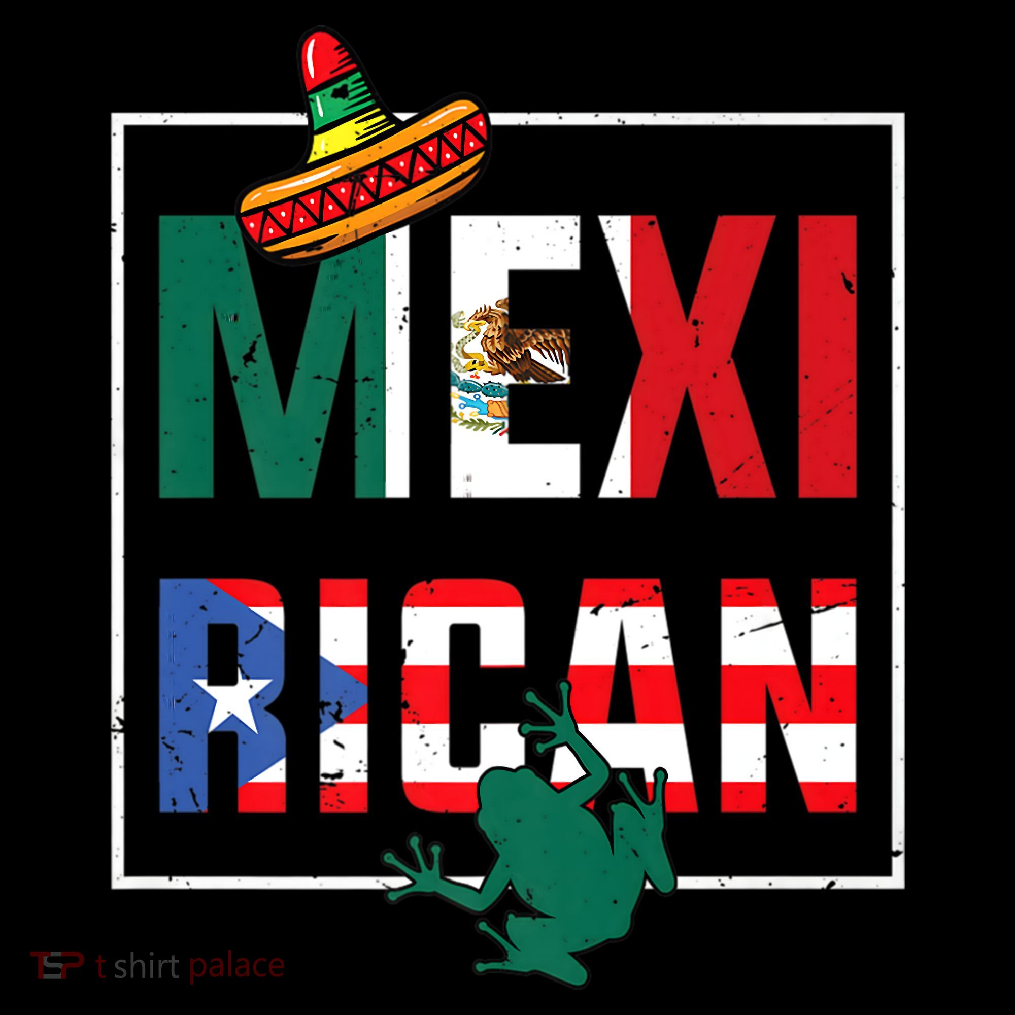 Puerto Rican Mexican Flag, Mexirican Half Puerto Women's Hoodie