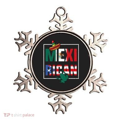 Puerto Rican Mexican Flag, Mexirican Half Puerto Ornament