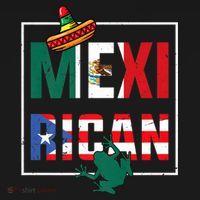 Puerto Rican Mexican Flag, Mexirican Half Puerto Tall Sweatshirt thumb 2