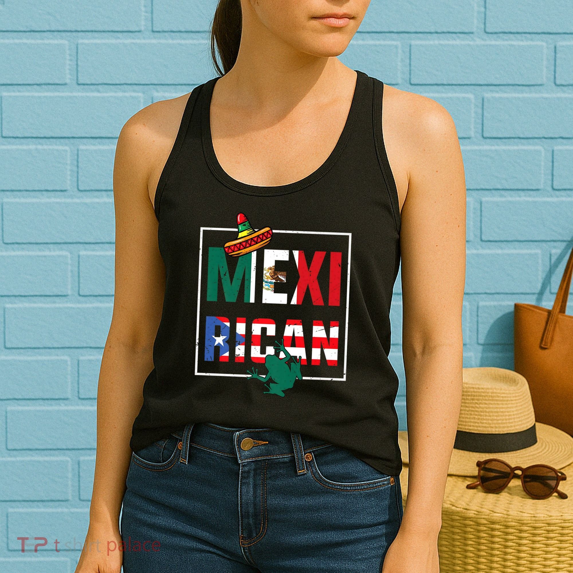 Puerto Rican Mexican Flag, Mexirican Half Puerto Women's Tank Top