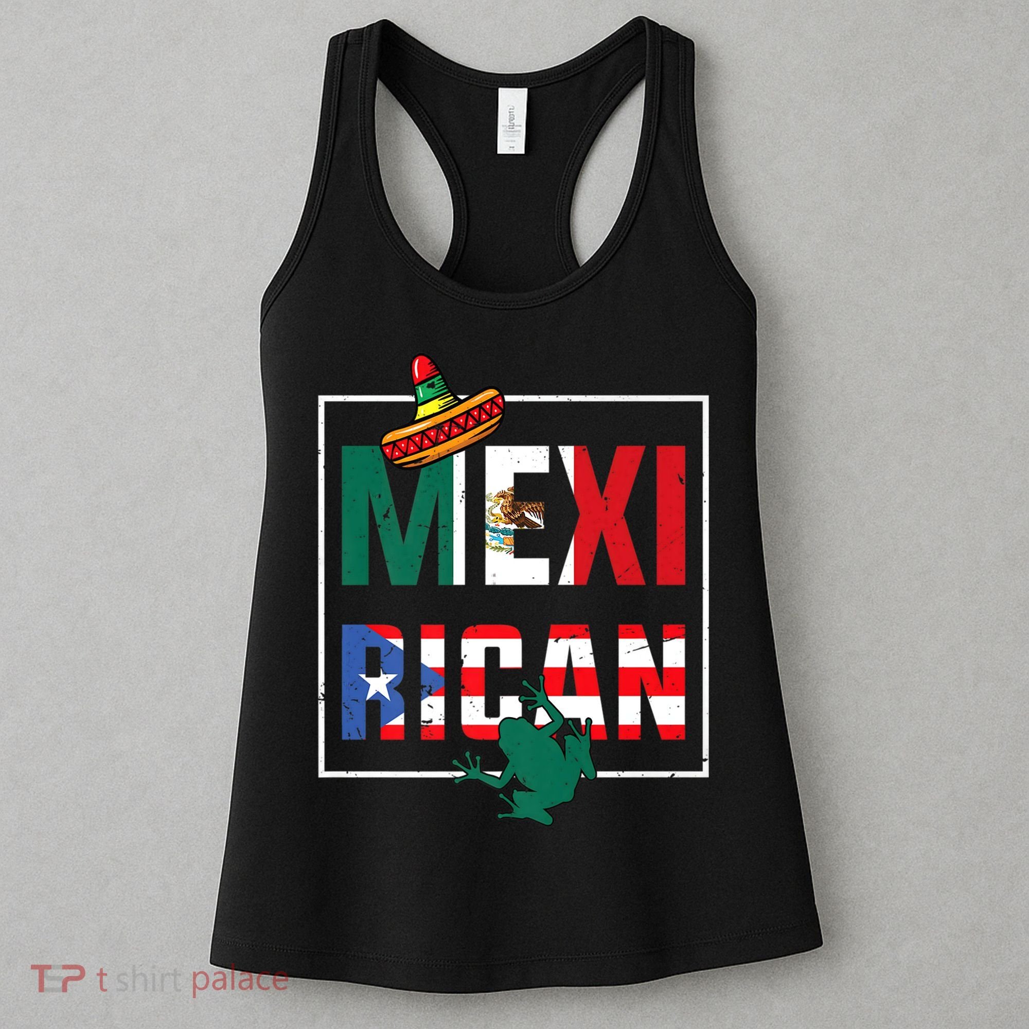 Puerto Rican Mexican Flag, Mexirican Half Puerto Women's Tank Top