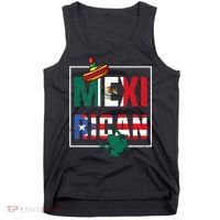 Puerto Rican Mexican Flag, Mexirican Half Puerto Tank Top thumb 0