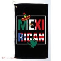 Puerto Rican Mexican Flag, Mexirican Half Puerto Golf Towel thumb 0