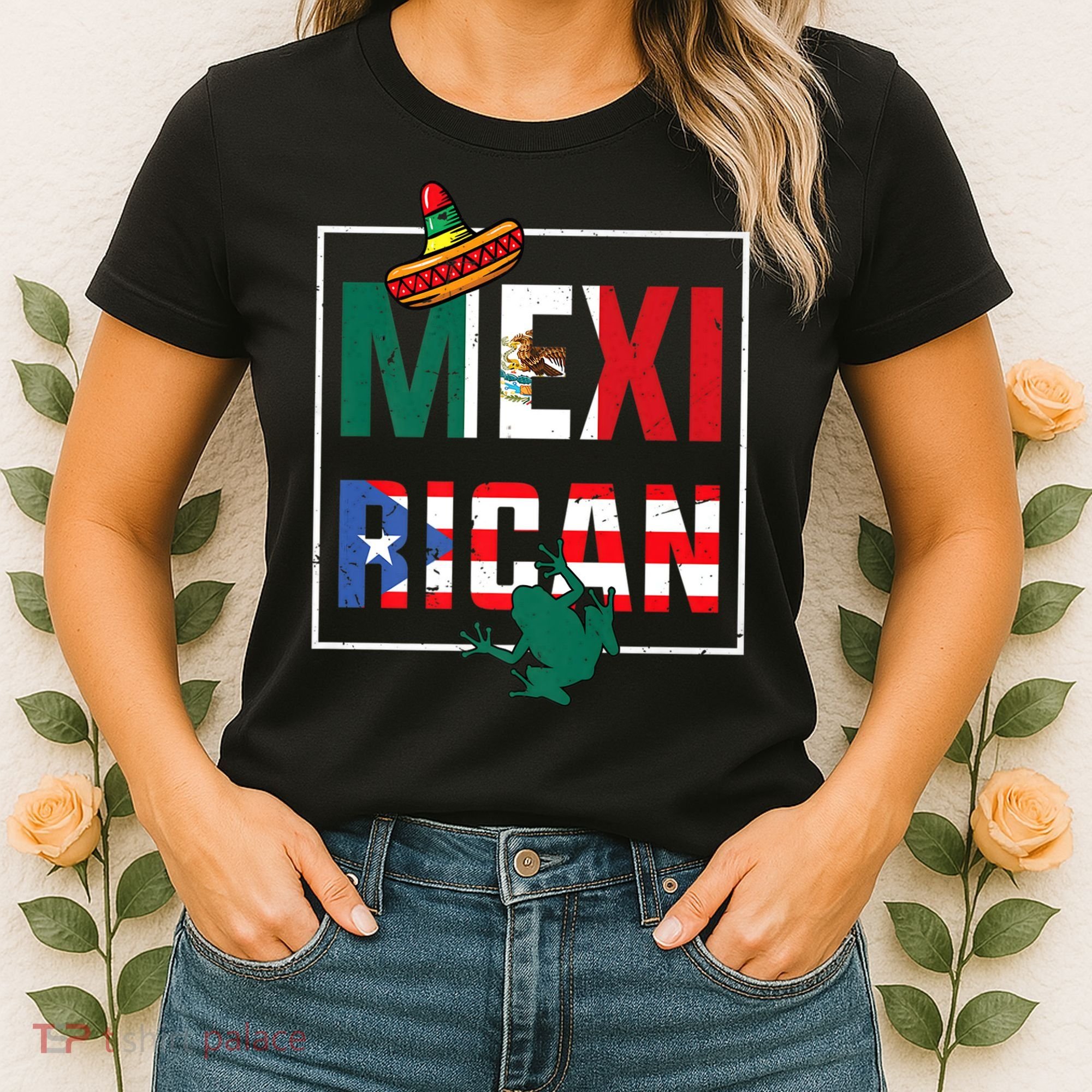 Puerto Rican Mexican Flag, Mexirican Half Puerto Women's T-Shirt