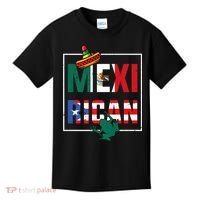 Puerto Rican Mexican Flag, Mexirican Half Puerto Kids T-Shirt thumb 0
