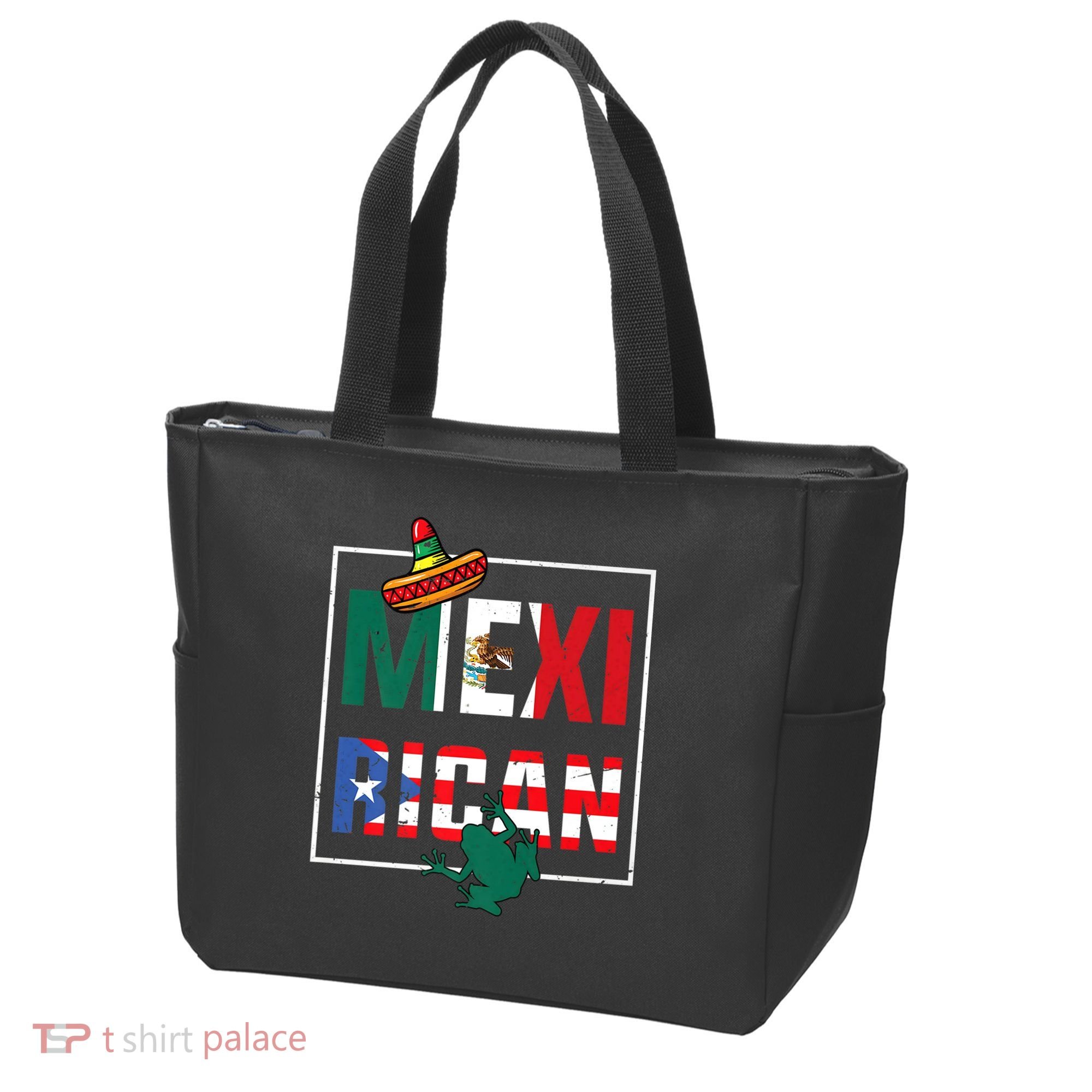 Puerto Rican Mexican Flag, Mexirican Half Puerto Tote Bag
