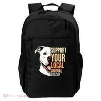 Pitbull Rescue Mom Adoption Support Your Local Animal Rescue  Backpack thumb 0