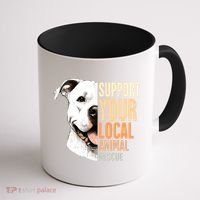 Pitbull Rescue Mom Adoption Support Your Local Animal Rescue  Coffee Mug thumb 1