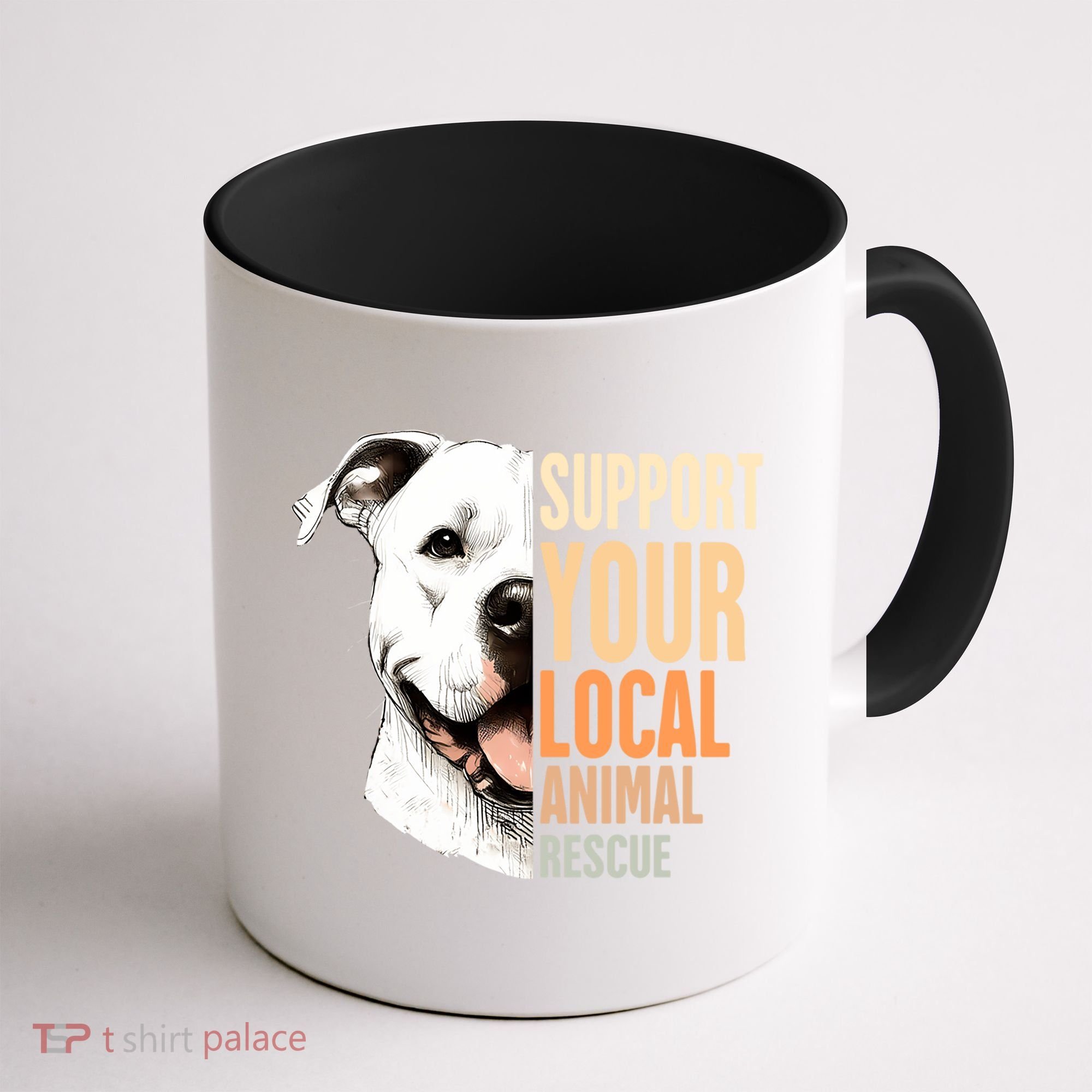 Pitbull Rescue Mom Adoption Support Your Local Animal Rescue  Coffee Mug