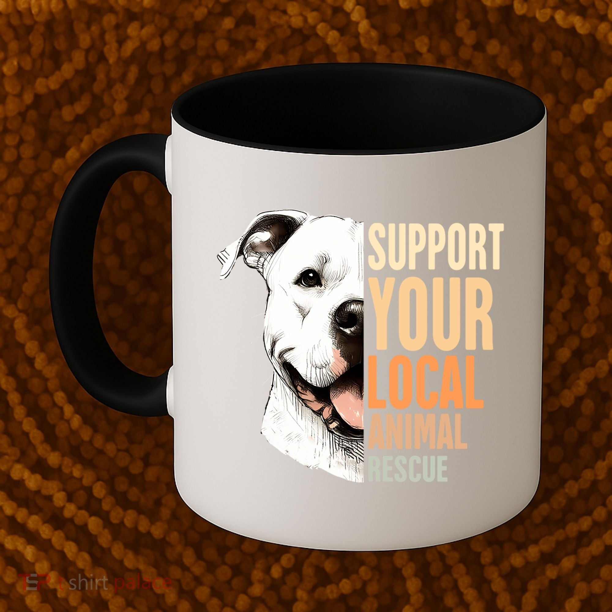 Pitbull Rescue Mom Adoption Support Your Local Animal Rescue  Coffee Mug