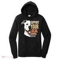 Pitbull Rescue Mom Adoption Support Your Local Animal Rescue  Women's Hoodie thumb 0