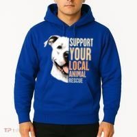Pitbull Rescue Mom Adoption Support Your Local Animal Rescue  Hoodie thumb 2