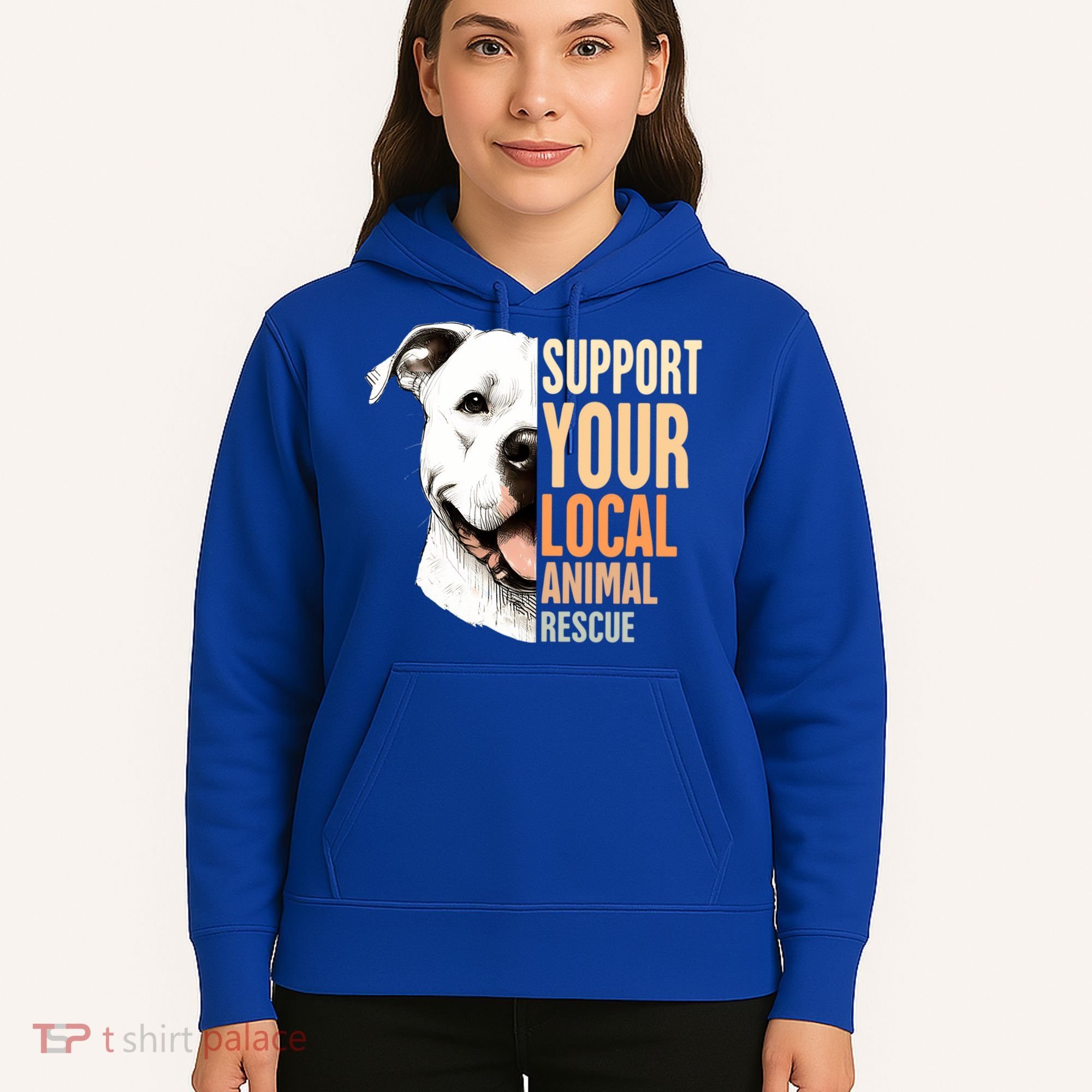 Pitbull Rescue Mom Adoption Support Your Local Animal Rescue  Hoodie