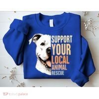 Pitbull Rescue Mom Adoption Support Your Local Animal Rescue  Sweatshirt thumb 2