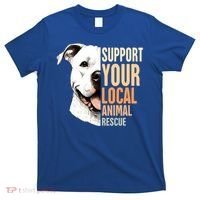 Pitbull Rescue Mom Adoption Support Your Local Animal Rescue  T-Shirt thumb 0