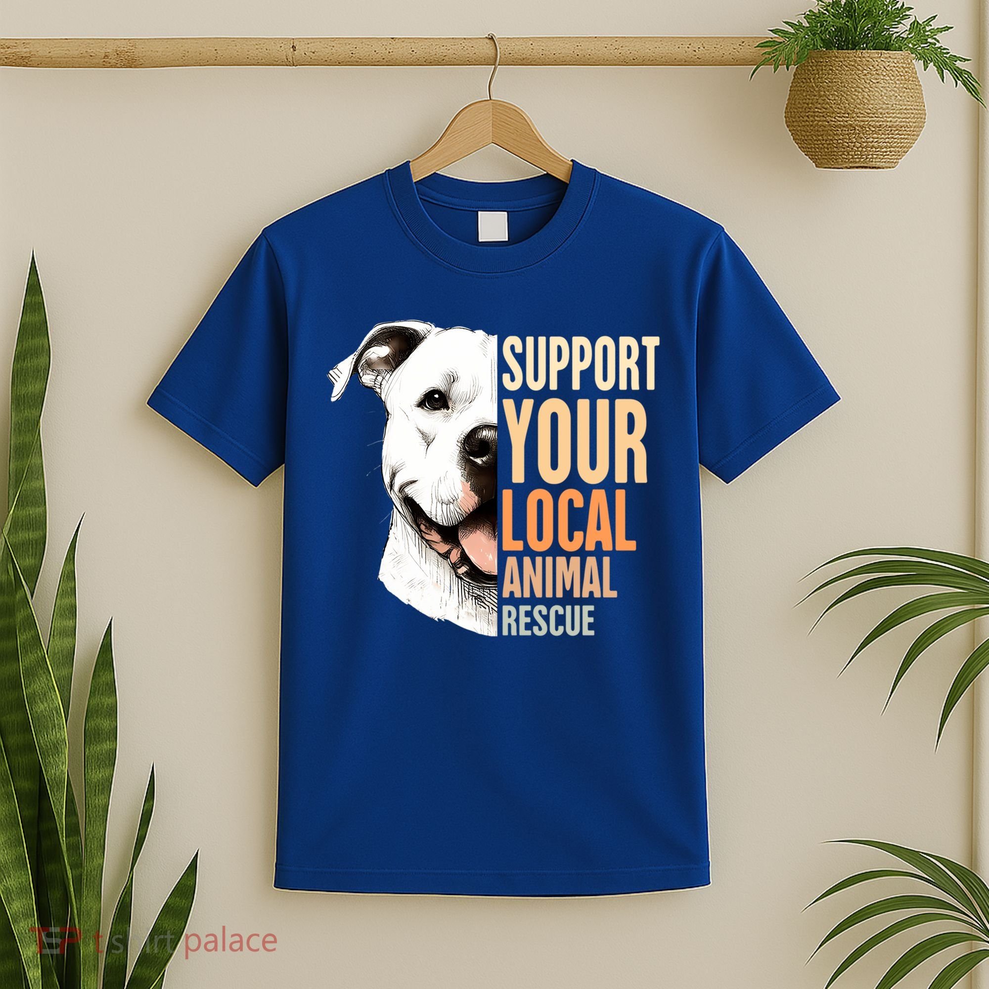Pitbull Rescue Mom Adoption Support Your Local Animal Rescue  T-Shirt