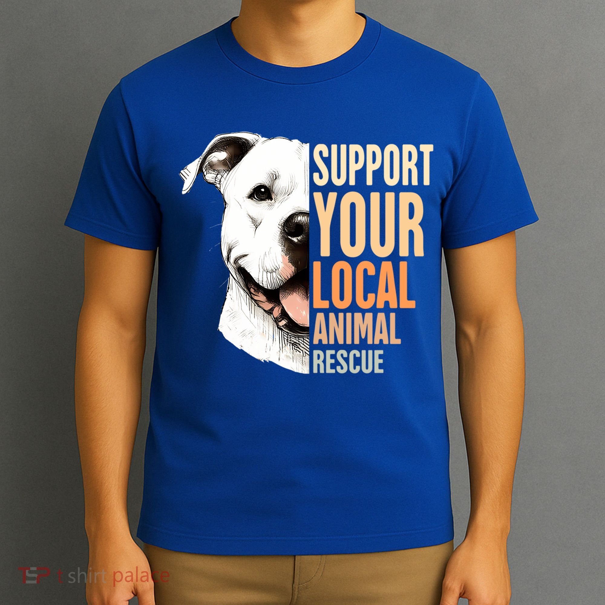 Pitbull Rescue Mom Adoption Support Your Local Animal Rescue  T-Shirt