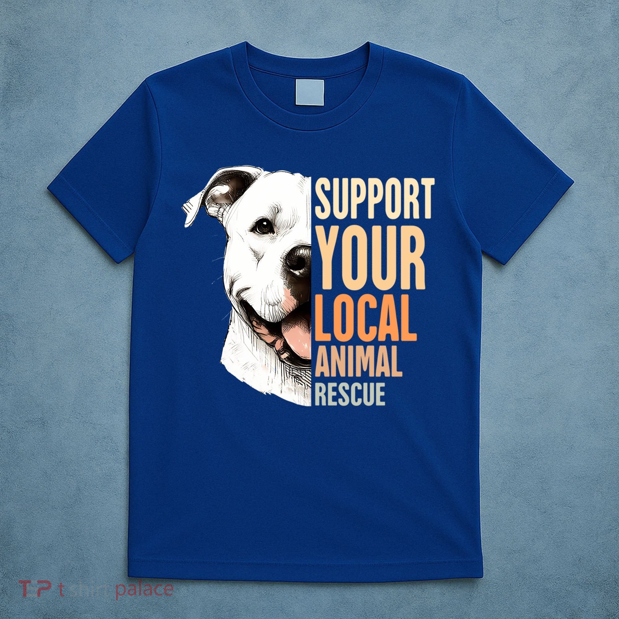 Pitbull Rescue Mom Adoption Support Your Local Animal Rescue  T-Shirt