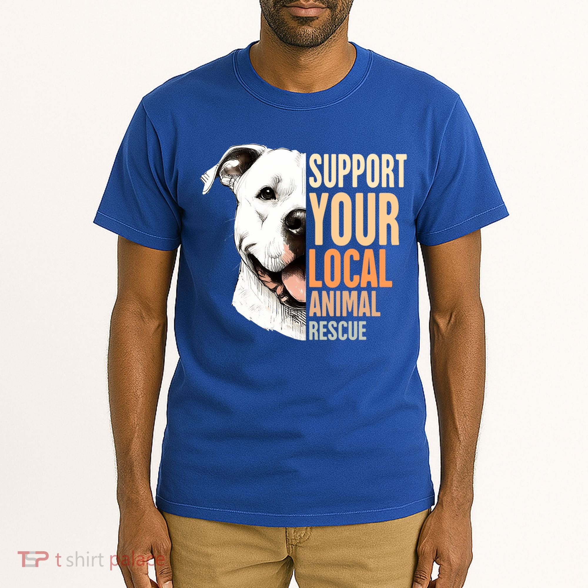 Pitbull Rescue Mom Adoption Support Your Local Animal Rescue  Tall T-Shirt