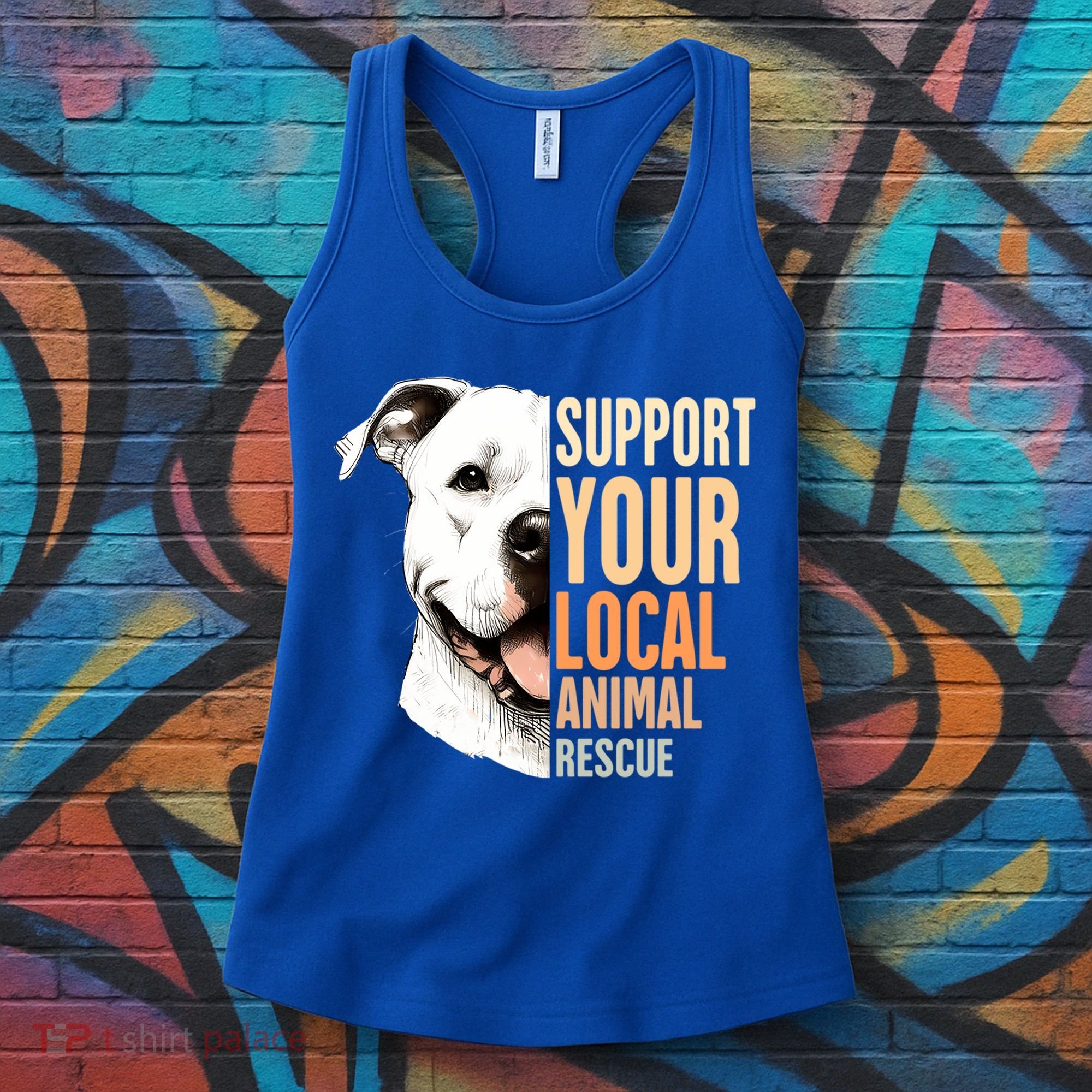 Pitbull Rescue Mom Adoption Support Your Local Animal Rescue  Women's Tank Top