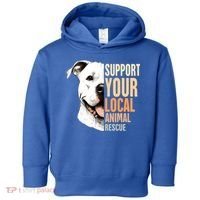 Pitbull Rescue Mom Adoption Support Your Local Animal Rescue  Toddler Hoodie thumb 0