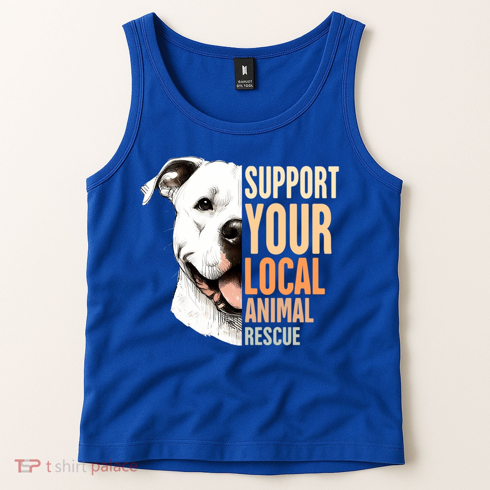 Pitbull Rescue Mom Adoption Support Your Local Animal Rescue  Tank Top