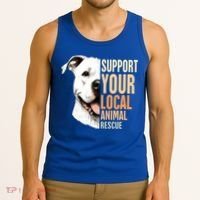 Pitbull Rescue Mom Adoption Support Your Local Animal Rescue  Tank Top thumb 3