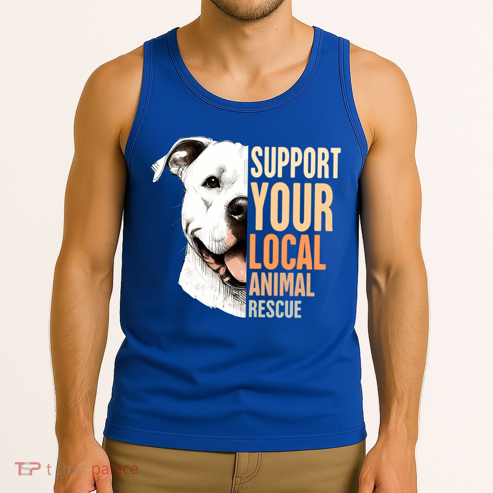 Pitbull Rescue Mom Adoption Support Your Local Animal Rescue  Tank Top